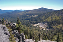 view down to Devils Kitchen